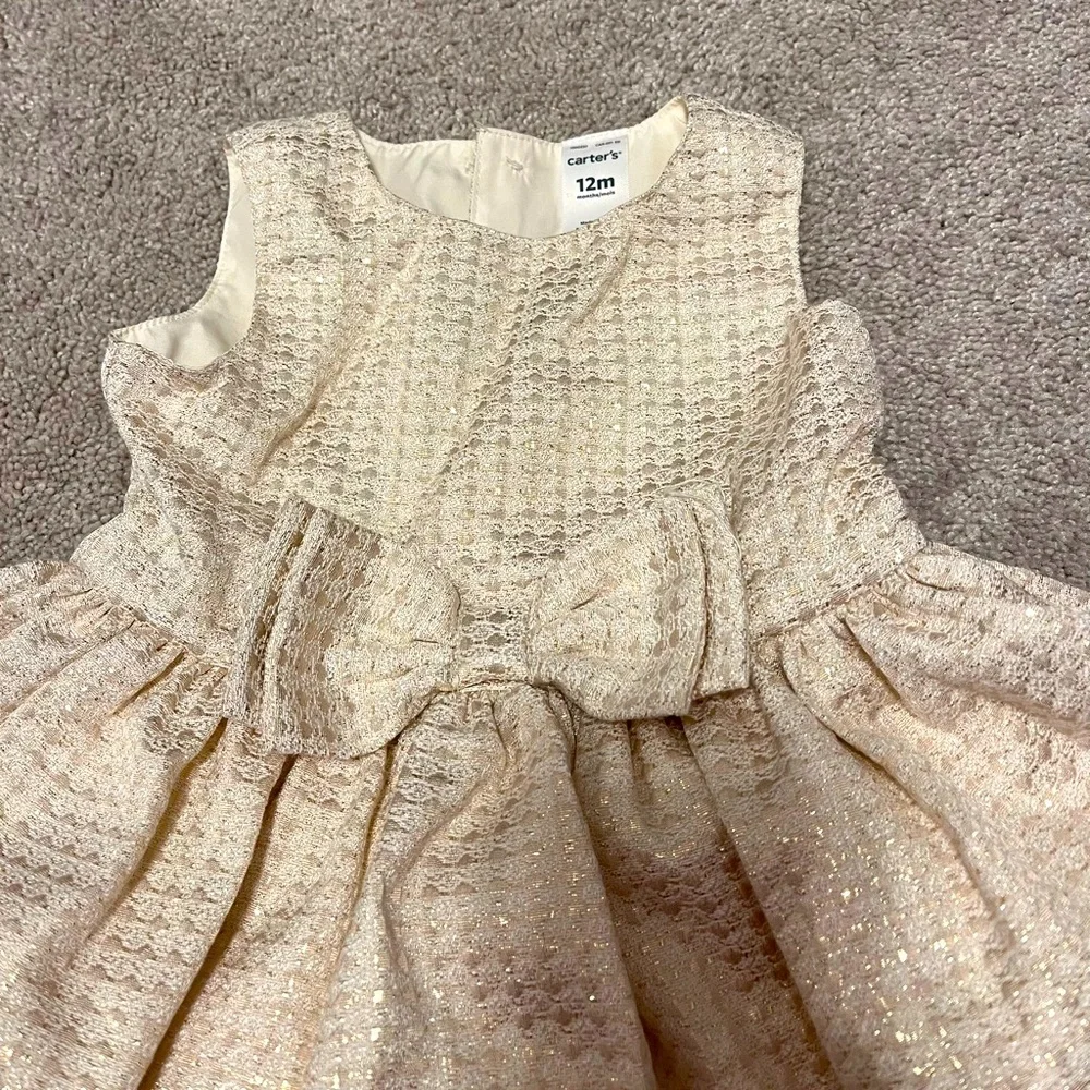 Carter’s Elegant Cream Dress 12M